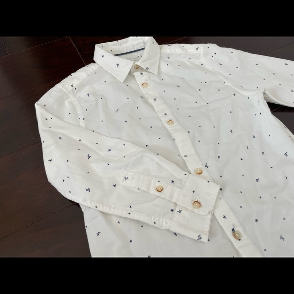 Zara Star Print button down shirt, size 6 - Picture 5 of 8